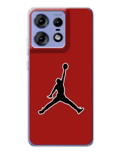 Чехол для Motorola Edge 50 Pro с картинкой «Jordan Red Back»