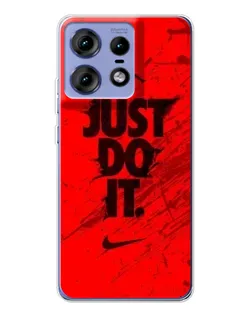 Чехол для Motorola Edge 50 Pro с картинкой «Nike Just Do It»