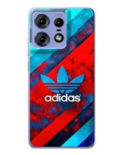Чехол для Motorola Edge 50 Pro с картинкой «Абстракция Adidas»