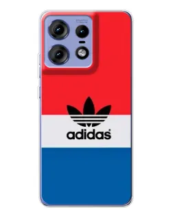 Чехол для Motorola Edge 50 Pro с картинкой «Ретро блоки Adidas»