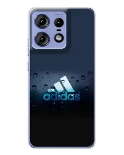 Чехол для Motorola Edge 50 Pro с картинкой «Adidas Water Drops»