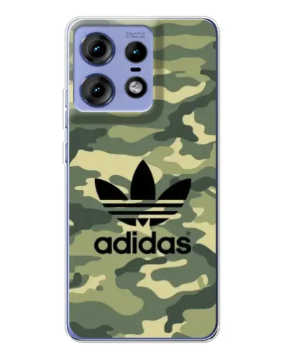 Чехол для Motorola Edge 50 Pro с картинкой «Милитари стиль Adidas»