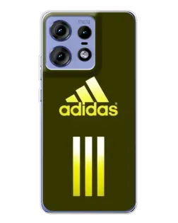 Чехол для Motorola Edge 50 Pro с картинкой «Оливковый градиент Adidas»