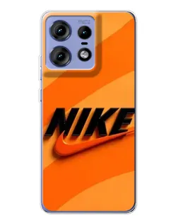 Чехол для Motorola Edge 50 Pro с картинкой «Оранжевый драйв Nike» Чехол для Motorola Edge 50 Pro с картинкой «Оранжевый драйв Nike»