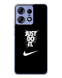 Чехол для Motorola Edge 50 Pro с картинкой «Текстовый принт Nike» Чехол для Motorola Edge 50 Pro с картинкой «Текстовый принт Nike»