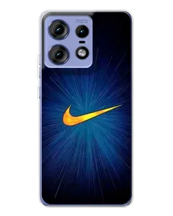 Чехол для Motorola Edge 50 Pro с картинкой «Синий пульс Nike» Чехол для Motorola Edge 50 Pro с картинкой «Синий пульс Nike»