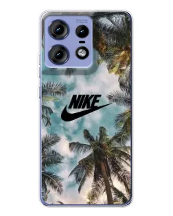 Чехол для Motorola Edge 50 Pro с картинкой «Тропический принт Nike» Чехол для Motorola Edge 50 Pro с картинкой «Тропический принт Nike»