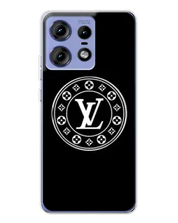 Чехол для Motorola Edge 50 Pro с картинкой «LV — печать стиля»
