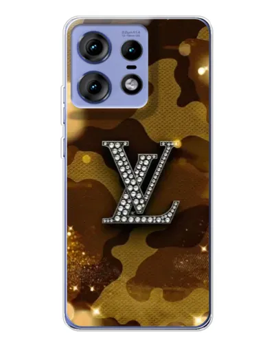 Чехол для Motorola Edge 50 Pro с картинкой «Камуфляжный Louis Vuitton»