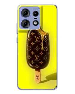 Чехол для Motorola Edge 50 Pro с картинкой «Мороженое от LV»