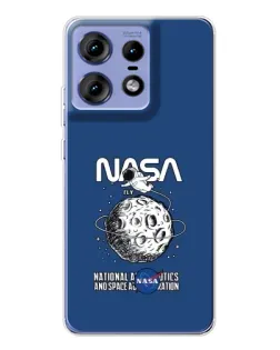 Чехол для Motorola Edge 50 Pro с картинкой «NASA — лунная миссия» Чехол для Motorola Edge 50 Pro с картинкой «NASA — лунная миссия»