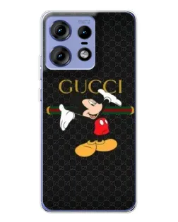 Чехол для Motorola Edge 50 Pro с картинкой «Микки Маус Gucci»