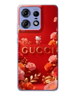 Чехол для Motorola Edge 50 Pro с картинкой «Gucci — золотой сад»