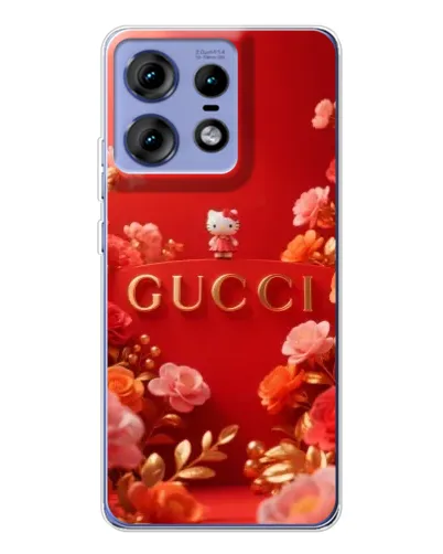 Чехол для Motorola Edge 50 Pro с картинкой «Gucci — золотой сад»