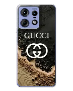 Чехол для Motorola Edge 50 Pro с картинкой «Gucci — песчаные дюны»