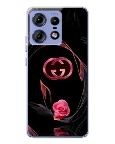 Чехол для Motorola Edge 50 Pro с картинкой «Gucci — неоновая роза»