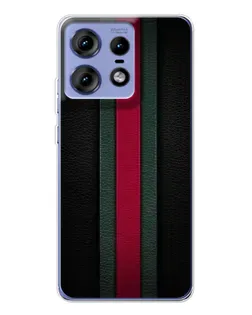 Чехол для Motorola Edge 50 Pro с картинкой «Gucci — неоновая линия»