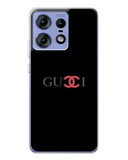 Чехол для Motorola Edge 50 Pro с картинкой «Gucci — красный градиент»
