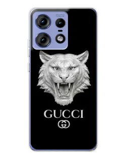 Чохол для Motorola Edge 50 Pro з картинкою «Gucci — срібний лев» Чохол для Motorola Edge 50 Pro з картинкою «Gucci — срібний лев»