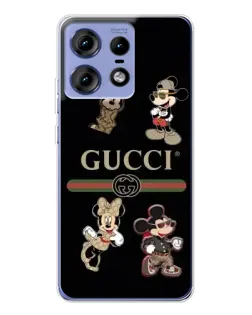 Чохол для Motorola Edge 50 Pro з картинкою «Gucci — герої Disney та монограма» Чохол для Motorola Edge 50 Pro з картинкою «Gucci — герої Disney та монограма»
