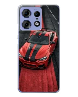 Чехол для Motorola Edge 50 Pro с картинкой «BMW на красной дорожке»
