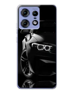 Чохол для Motorola Edge 50 Pro з картинкою «Чорна BMW — профіль» Чохол для Motorola Edge 50 Pro з картинкою «Чорна BMW — профіль»