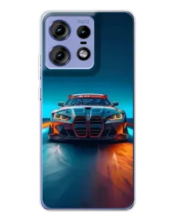 Чохол для Motorola Edge 50 Pro з картинкою «BMW — вогні неону» Чохол для Motorola Edge 50 Pro з картинкою «BMW — вогні неону»