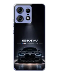 Чохол для Motorola Edge 50 Pro з картинкою «BMW крізь нічне місто» Чохол для Motorola Edge 50 Pro з картинкою «BMW крізь нічне місто»