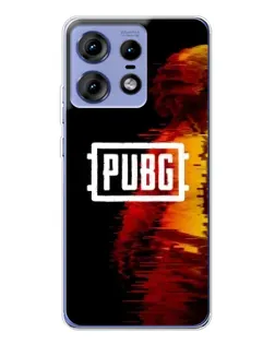 Чохол для Motorola Edge 50 Pro з картинкою «Яскравий логотип PUBG»