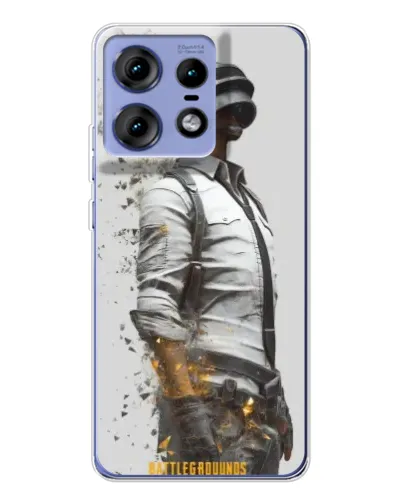 Чехол для Motorola Edge 50 Pro с картинкой «PUBG — боец в пыли» Чехол для Motorola Edge 50 Pro с картинкой «PUBG — боец в пыли»