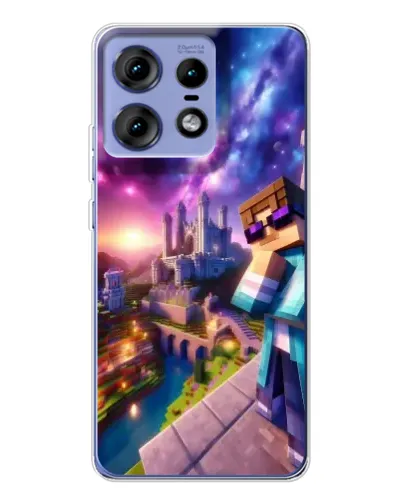 Чехол для Motorola Edge 50 Pro с картинкой «Стив и космос» Чехол для Motorola Edge 50 Pro с картинкой «Стив и космос»