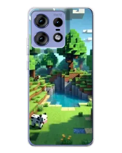 Чохол для Motorola Edge 50 Pro з картинкою «Minecraft літній день» Чохол для Motorola Edge 50 Pro з картинкою «Minecraft літній день»