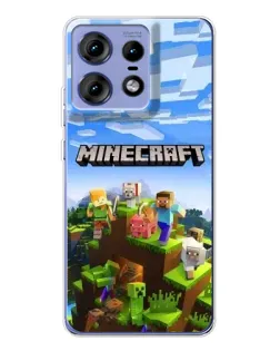 Чохол для Motorola Edge 50 Pro з картинкою «Minecraft класичний світ» Чохол для Motorola Edge 50 Pro з картинкою «Minecraft класичний світ»