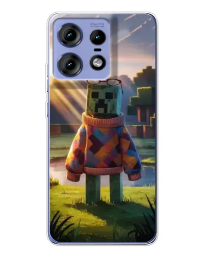 Чехол для Motorola Edge 50 Pro с картинкой «Крипер в свитере» Чехол для Motorola Edge 50 Pro с картинкой «Крипер в свитере»