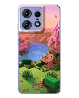 Чохол для Motorola Edge 50 Pro з картинкою «Рожеве дерево Minecraft» Чохол для Motorola Edge 50 Pro з картинкою «Рожеве дерево Minecraft»