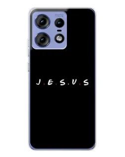 Чехол для Motorola Edge 50 Pro с картинкой «Точки веры J.E.S.U.S.»