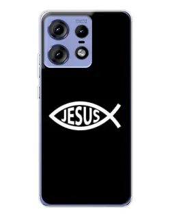 Чехол для Motorola Edge 50 Pro с картинкой «Классический Jesus»