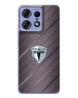 Чехол для Motorola Edge 50 Pro с картинкой «Металлическая текстура Tesla» Чехол для Motorola Edge 50 Pro с картинкой «Металлическая текстура Tesla»