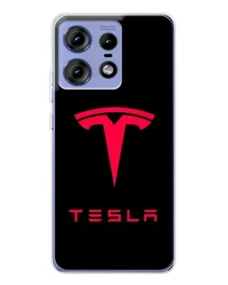 Чехол для Motorola Edge 50 Pro с картинкой «Tesla Red Logo» Чехол для Motorola Edge 50 Pro с картинкой «Tesla Red Logo»