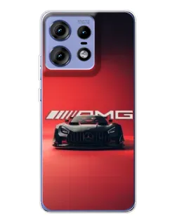 Чехол для Motorola Edge 50 Pro с картинкой «Mercedes AMG — красная линия»