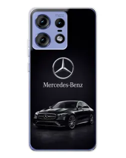 Чехол для Motorola Edge 50 Pro с картинкой «Mercedes — решетка радиатора»