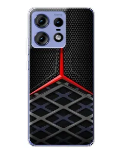 Чехол для Motorola Edge 50 Pro с картинкой «Mercedes Carbon Grid»