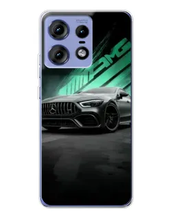 Чехол для Motorola Edge 50 Pro с картинкой «Темный Mercedes AMG»