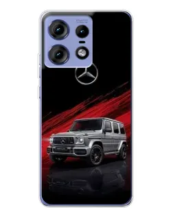 Чехол для Motorola Edge 50 Pro с картинкой «Mercedes G-Class красный»