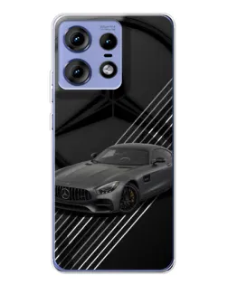 Чехол для Motorola Edge 50 Pro с картинкой «Mercedes AMG — графика»