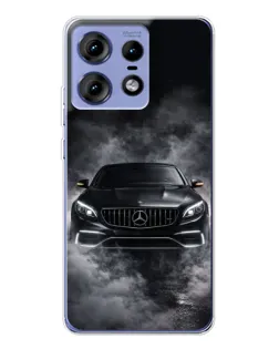 Чехол для Motorola Edge 50 Pro с картинкой «Mercedes в дыму»