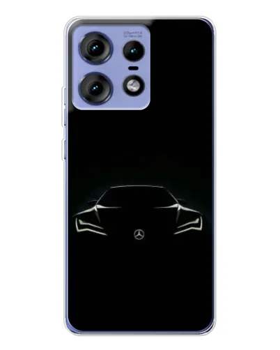 Чехол для Motorola Edge 50 Pro с картинкой «Mercedes — силуэт авто» Чехол для Motorola Edge 50 Pro с картинкой «Mercedes — силуэт авто»