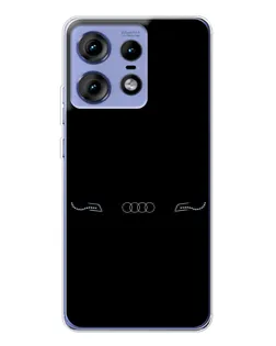 Чехол для Motorola Edge 50 Pro с картинкой «Audi — световой подпись» Чехол для Motorola Edge 50 Pro с картинкой «Audi — световой подпись»