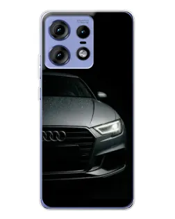 Чехол для Motorola Edge 50 Pro с картинкой «Audi — детализация кузова» Чехол для Motorola Edge 50 Pro с картинкой «Audi — детализация кузова»