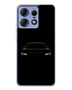 Чехол для Motorola Edge 50 Pro с картинкой «Взгляд Audi в темноте»